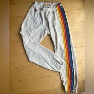WOMENS AVIATOR NATION 5 STRIPE SWEATPANTS🌈❤️